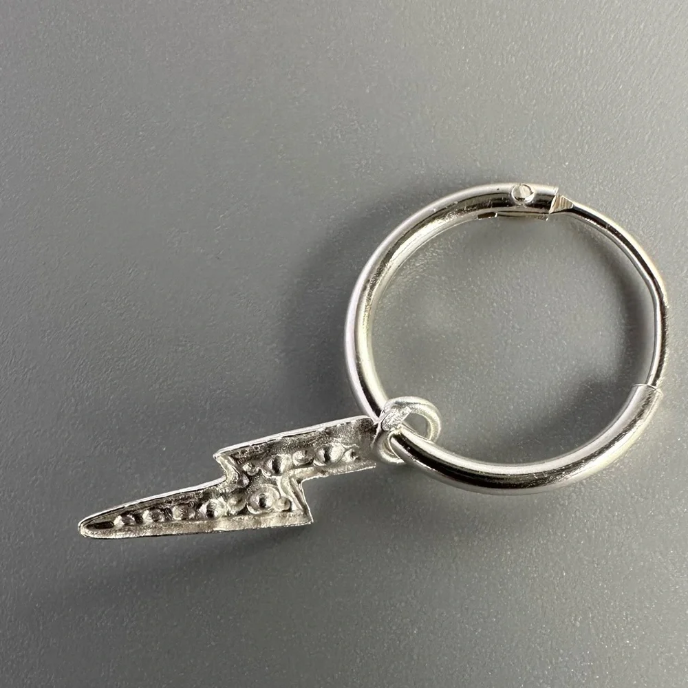 Sterling Silver Bolt Stud Earrings
